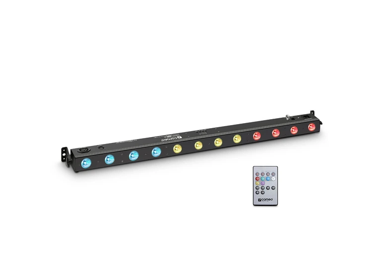 Cameo TRIBAR 200 IR - 12 x 3 W TRI LED Bar, black housing w/ IR remote 